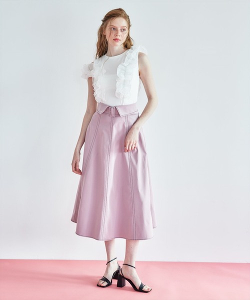 REDYAZEL（レディアゼル） スカート ステッチカラーフレアスカート