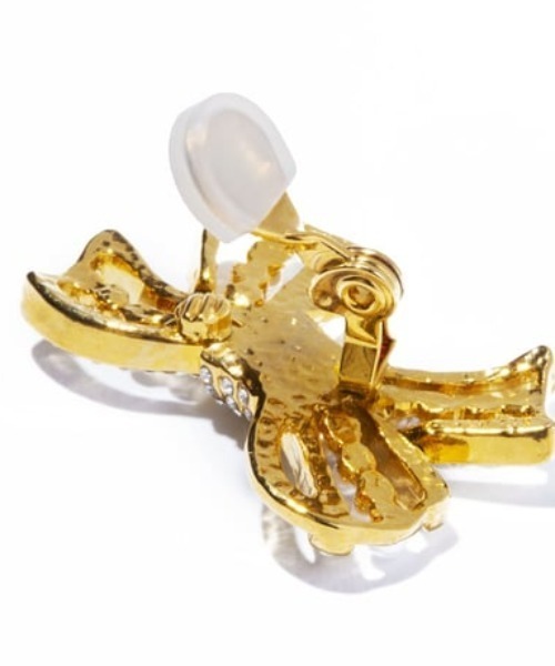 イヤリング 「IRIS 47」bow earring　ボウ イヤリング レディースの画像