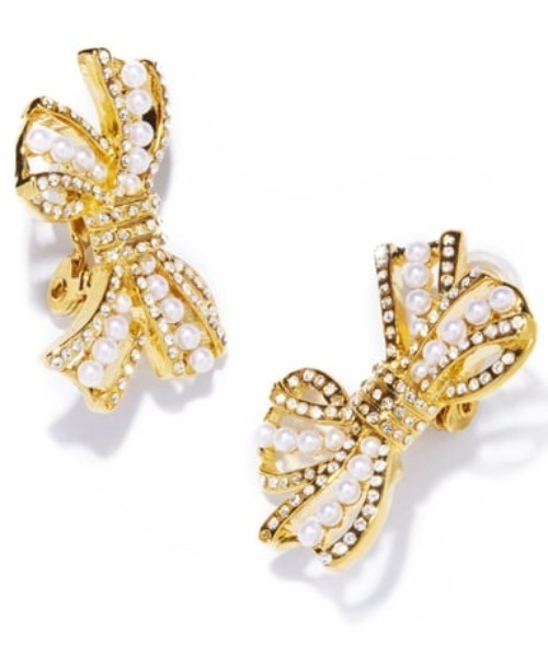イヤリング 「IRIS 47」bow earring　ボウ イヤリング レディースの画像
