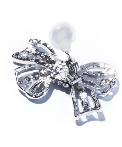 イヤリング 「IRIS 47」bow earring　ボウ イヤリング レディースの画像
