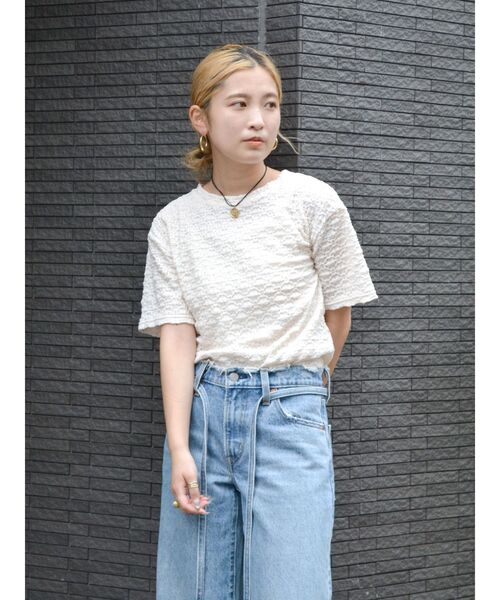Ungrid（アングリッド） tシャツ カットレースTee レディース