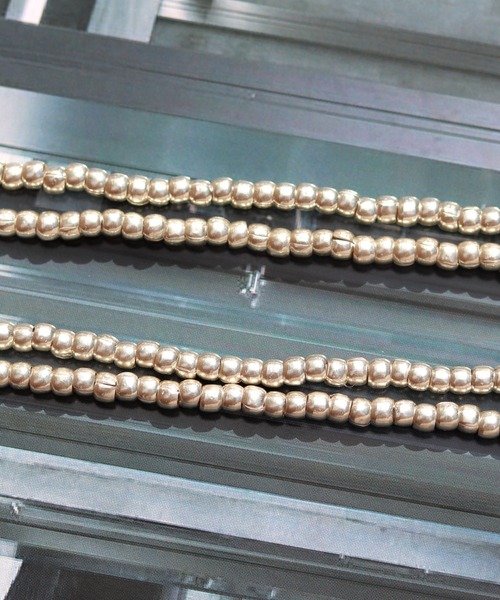 Indian Jewelry ネックレス シルバービーズネックレス / Thai