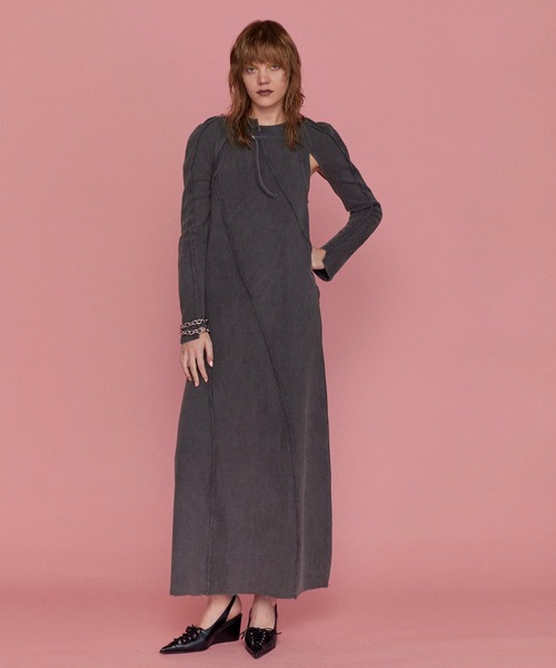 MAISON SPECIAL ワンピース Bolero Layered Ribbed Fabric Dress