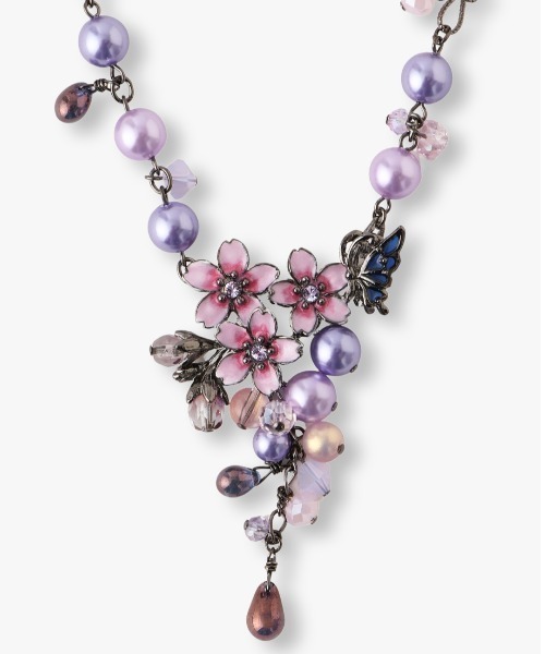 ANNA SUI ネックレス 夜桜と蝶モチーフ レディース : ZOZOTOWN