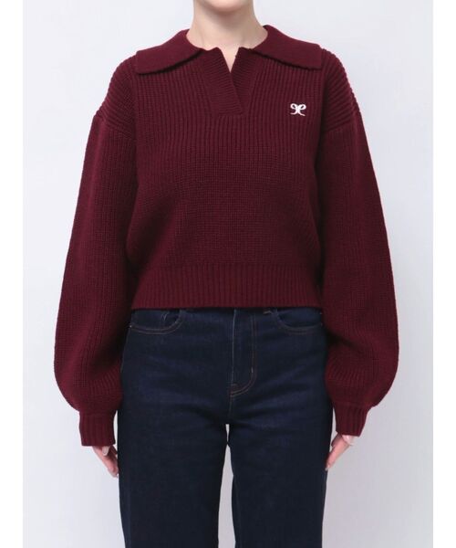 EMODA ニット セーター スキッパーワイドニット レディース