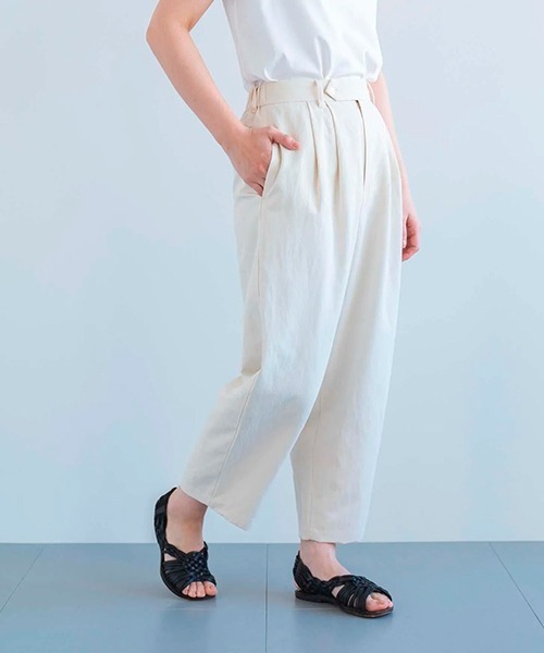 セール】IENA LA BOUCLE ウェザータックペグトップパンツ