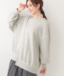 Cutie Blonde トレーナー スウェット 「リメイク風」つぎはぎ