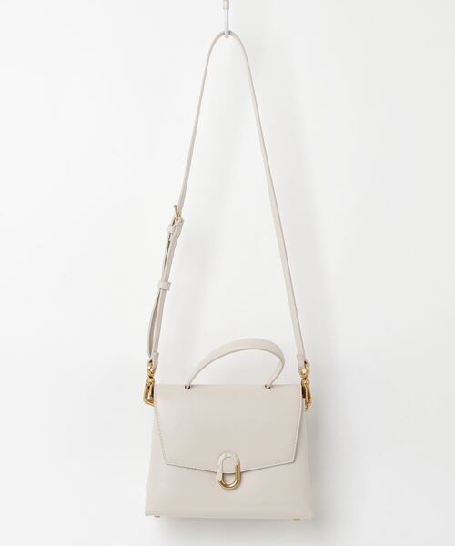 【美品】charles&keith 2way バッグ CHARLES & KEITH」 2WAYバッグ M クリーム レディース