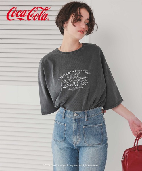 tシャツ 半袖 コカ・コーラ オーバーサイズTシャツ レディース | titivate | 02