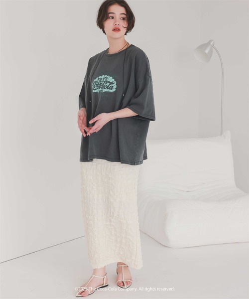tシャツ 半袖 コカ・コーラ オーバーサイズTシャツ レディース | titivate | 05