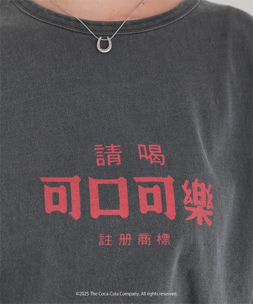 tシャツ 半袖 コカ・コーラ オーバーサイズTシャツ レディース | titivate | 23
