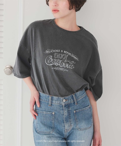 tシャツ 半袖 コカ・コーラ オーバーサイズTシャツ レディース | titivate | 17