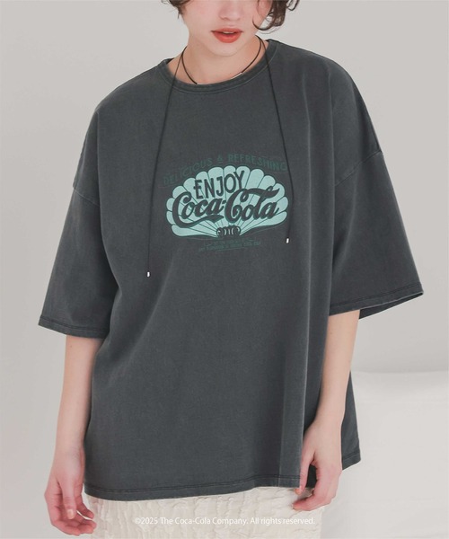 tシャツ 半袖 コカ・コーラ オーバーサイズTシャツ レディース | titivate | 09