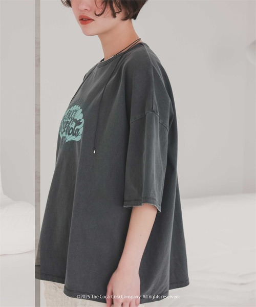 tシャツ 半袖 コカ・コーラ オーバーサイズTシャツ レディース | titivate | 11