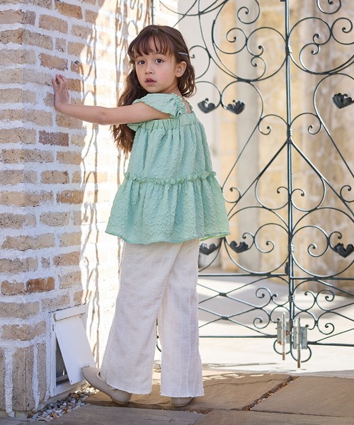 ハンドメイド子供袋　フレアシャツ、フリルパンツ120 楽天市場】【セール 40%OFF】子供服 女の子 おしゃれ ブラウス