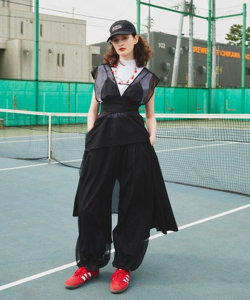 「LA BELLE ETUDE」 「belle vintage」ノースリーブブラウス FREE ブラック レディース