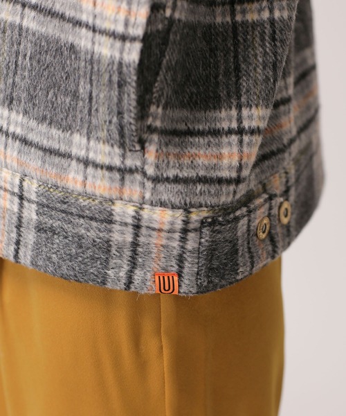 「UNIVERSAL OVERALL」 ジップアップブルゾン M グレー レディース_画像4