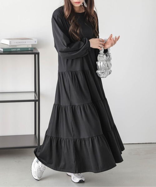 ワンピース ティアードロングワンピース : ZOZOTOWN Yahoo!店 - 通販