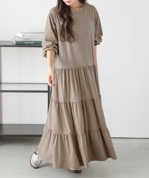 ワンピース ティアードロングワンピース : ZOZOTOWN Yahoo!店 - 通販