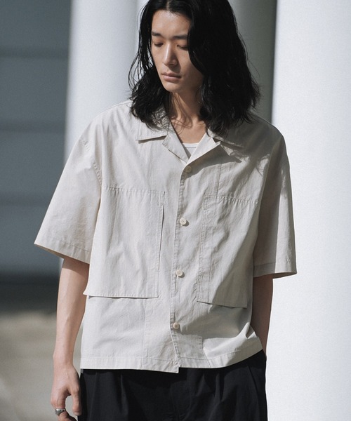 シャツ CROPPED WORK H/S SHIRT メンズ レディース | WYM LIDNM | 01
