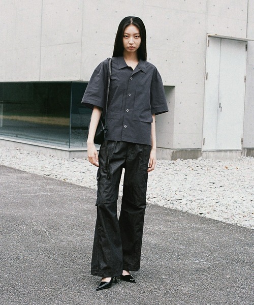 シャツ CROPPED WORK H/S SHIRT メンズ レディース | WYM LIDNM | 06