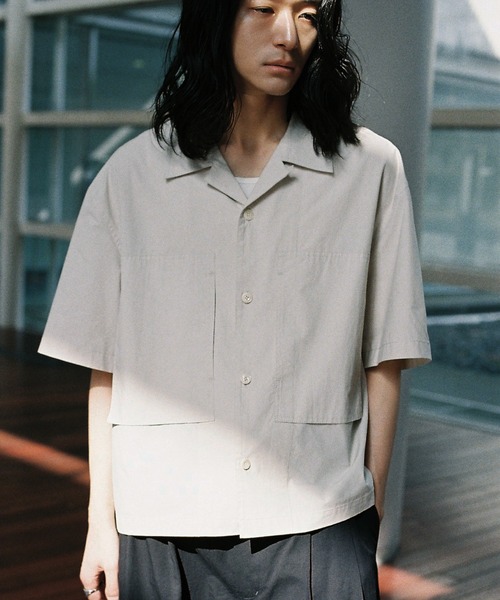 シャツ CROPPED WORK H/S SHIRT メンズ レディース | WYM LIDNM | 07