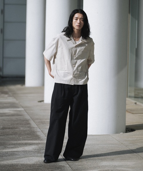 シャツ CROPPED WORK H/S SHIRT メンズ レディース | WYM LIDNM | 08