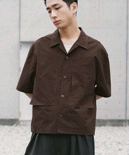 シャツ CROPPED WORK H/S SHIRT メンズ レディース | WYM LIDNM | 09