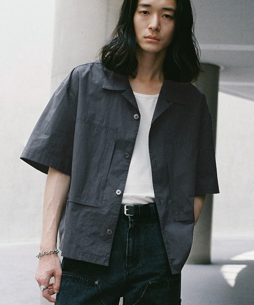 シャツ CROPPED WORK H/S SHIRT メンズ レディース | WYM LIDNM | 11