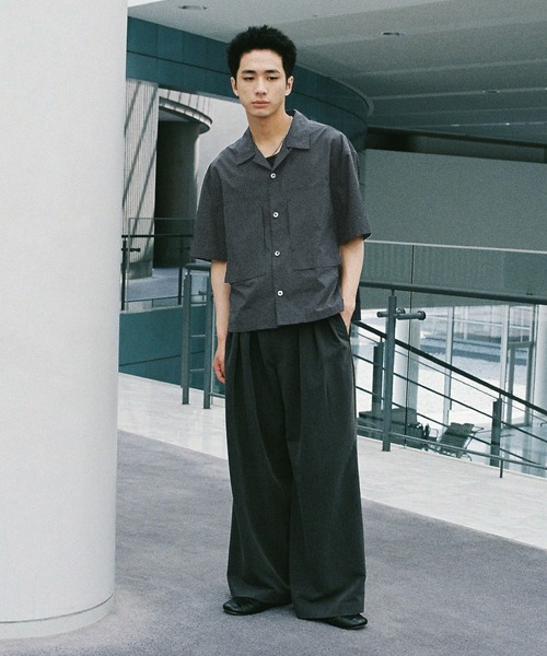 シャツ CROPPED WORK H/S SHIRT メンズ レディース | WYM LIDNM | 14