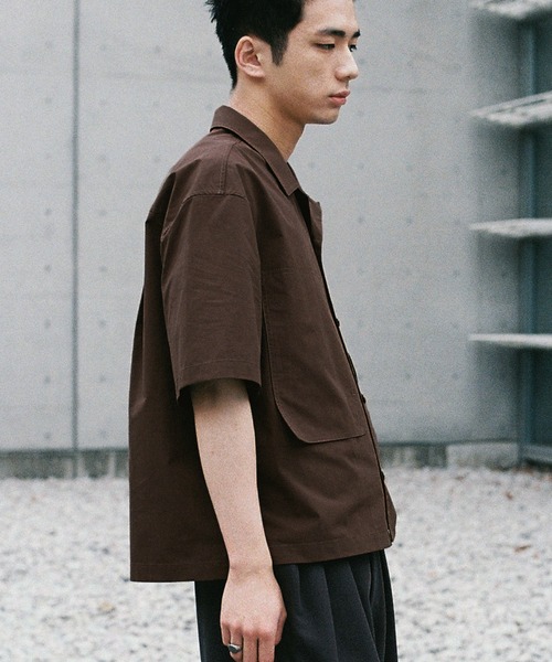 シャツ CROPPED WORK H/S SHIRT メンズ レディース | WYM LIDNM | 17