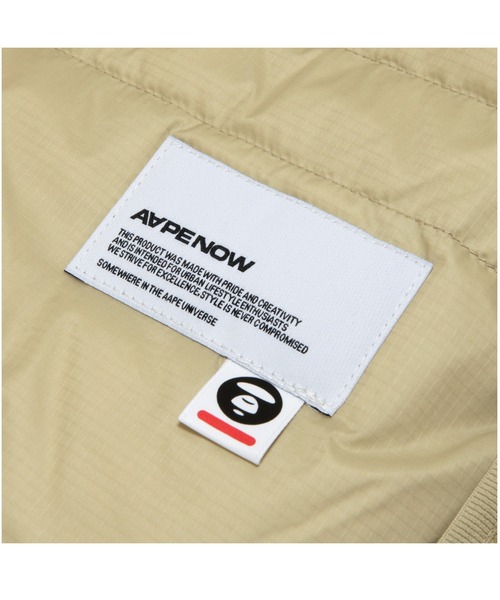 「AAPE BY A BATHING APE」 ダウンジャケット SMALL ブラック メンズ_画像9