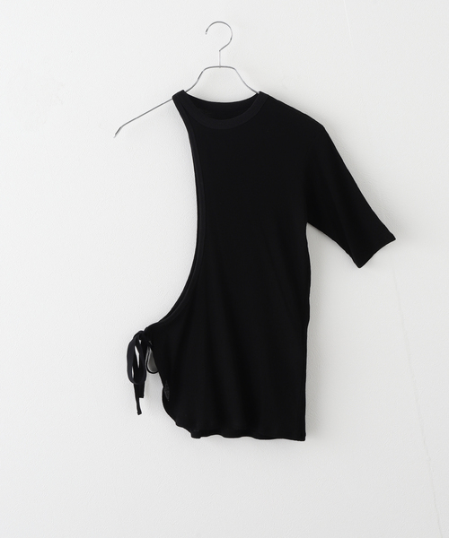 FUMIE=TANAKA◆半袖カットソー/--/--/WHT FUMIE TANAKA tシャツ 「FUMIE TANAKA(フミエタナカ)」curve