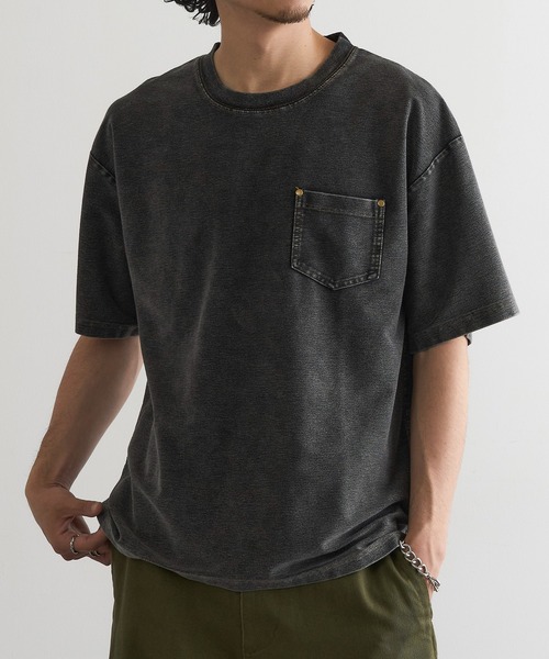 ★MNML★ VINTAGE セーブ アース Tシャツ 送料関税込 mnml(ミニマル) / 長袖Tシャツ/--/コットン/RED/ボーダー/139488