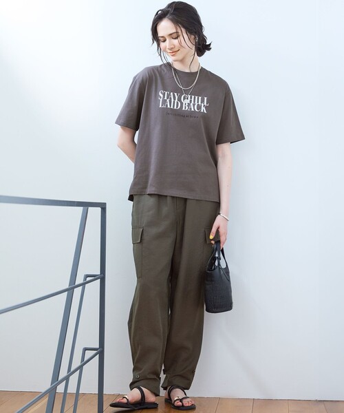 23区 tシャツ 「SLOW/一部店舗限定」MVSコットン ロゴTシャツ