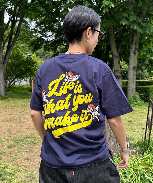 That's life tシャツ HEAVY WEIGHT 6.2oz ANGEL LOGO TEE 半袖 Tシャツ