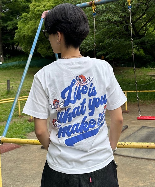 That's life tシャツ HEAVY WEIGHT 6.2oz ANGEL LOGO TEE 半袖 Tシャツ