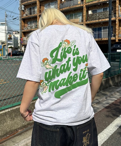 That's life tシャツ HEAVY WEIGHT 6.2oz ANGEL LOGO TEE 半袖 Tシャツ