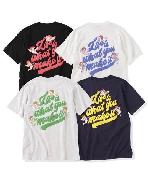 That's life tシャツ HEAVY WEIGHT 6.2oz ANGEL LOGO TEE 半袖 Tシャツ
