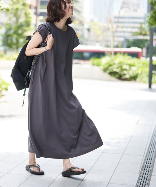 coen（コーエン） ワンピース 「接触冷感・UVカット」WELLTECT USA 袖