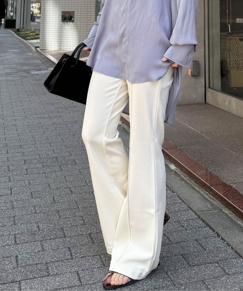 RANAN（ラナン） パンツ すっきりシルエット！ジャージー素材