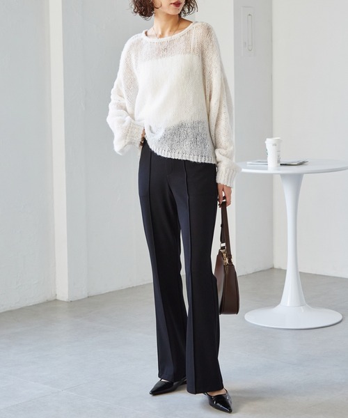 RANAN（ラナン） パンツ すっきりシルエット！ジャージー素材