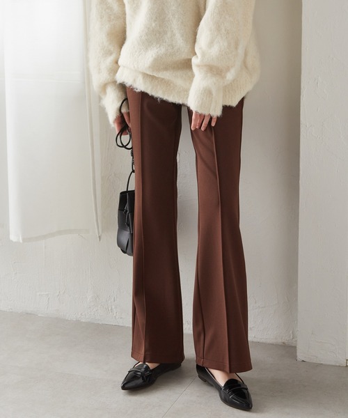 RANAN（ラナン） パンツ すっきりシルエット！ジャージー素材