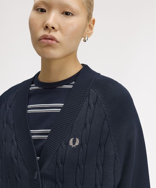 FRED PERRY（フレッドペリー） カーディガン Cable Knit Cardigan