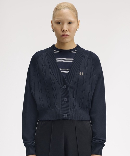 FRED PERRY（フレッドペリー） カーディガン Cable Knit Cardigan