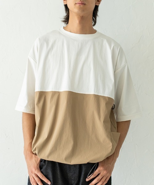 HORIZON DREAM tシャツ 速乾布帛キャリーポケットTシャツ メンズ