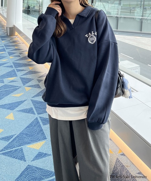 FIRST MOOD トレーナー スウェット FIRSTMOOD別注「YALE」襟付き