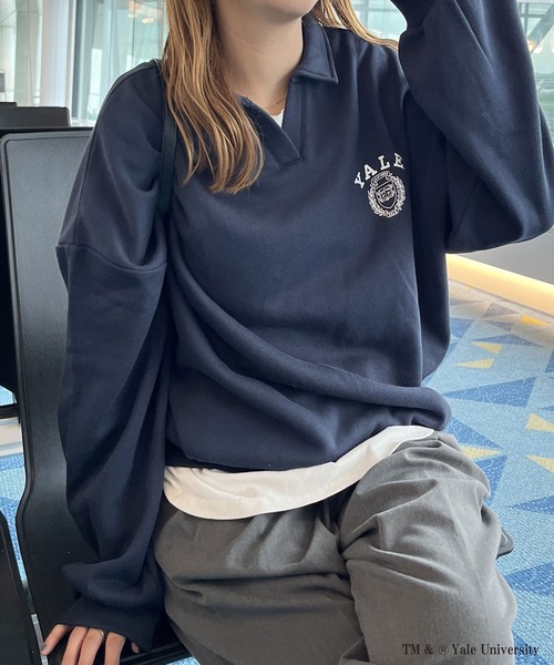 FIRST MOOD トレーナー スウェット FIRSTMOOD別注「YALE」襟付き