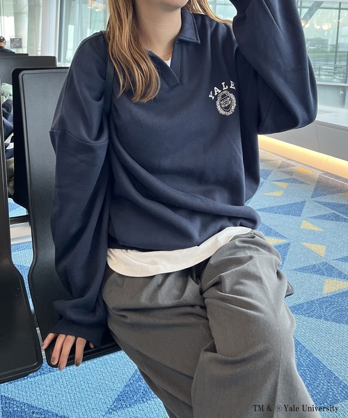 FIRST MOOD トレーナー スウェット FIRSTMOOD別注「YALE」襟付き