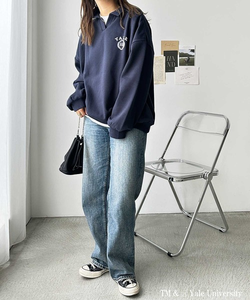 FIRST MOOD トレーナー スウェット FIRSTMOOD別注「YALE」襟付き